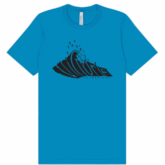 Wave Doodle Tee Blue